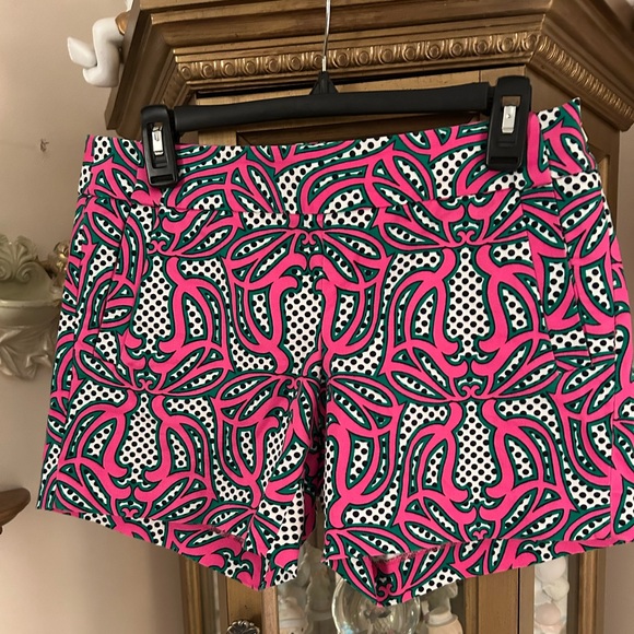 Vibrant Pink Patterned Women's Shorts